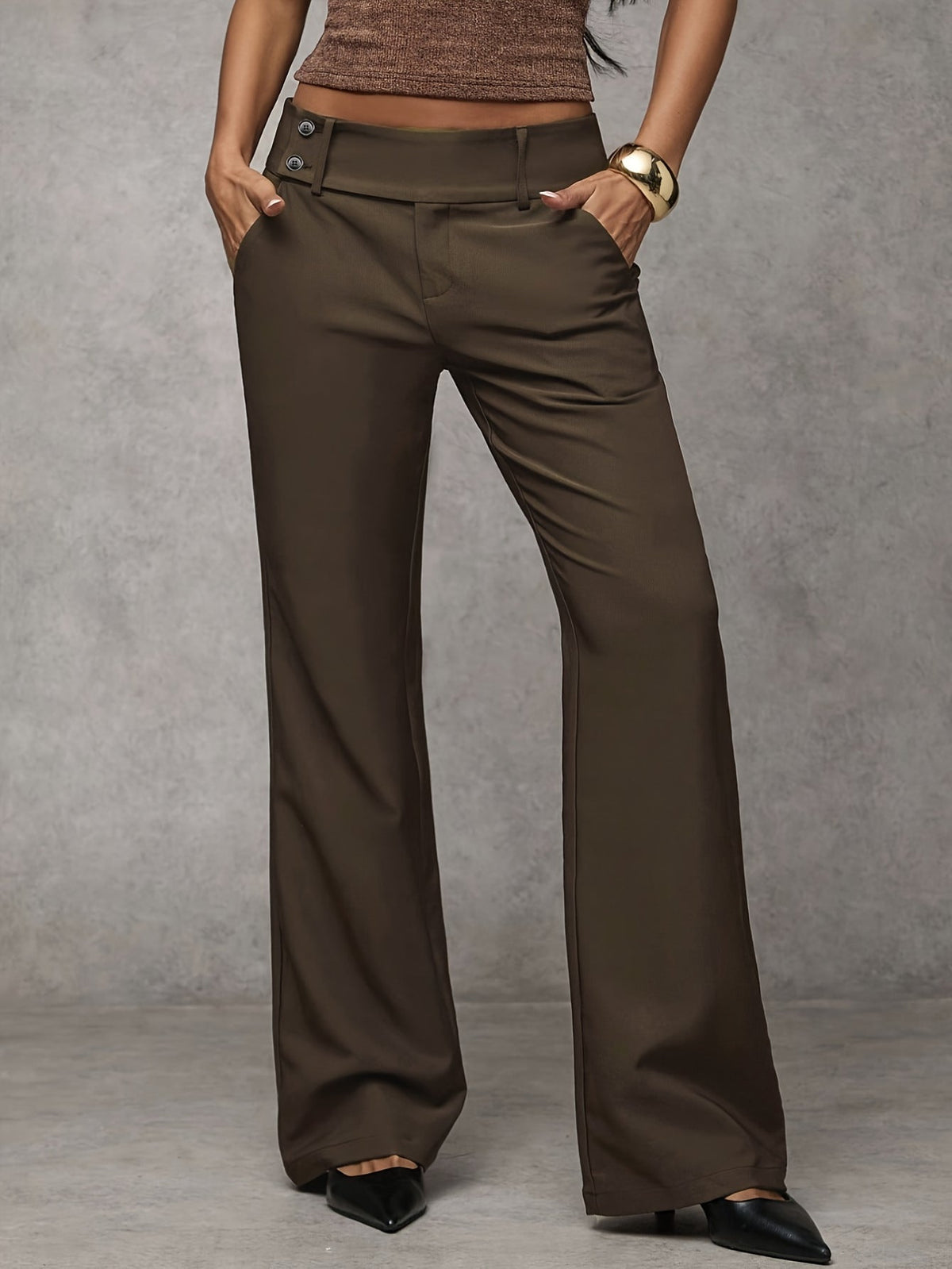Elba - Pantalón Ancho de Talle Alto