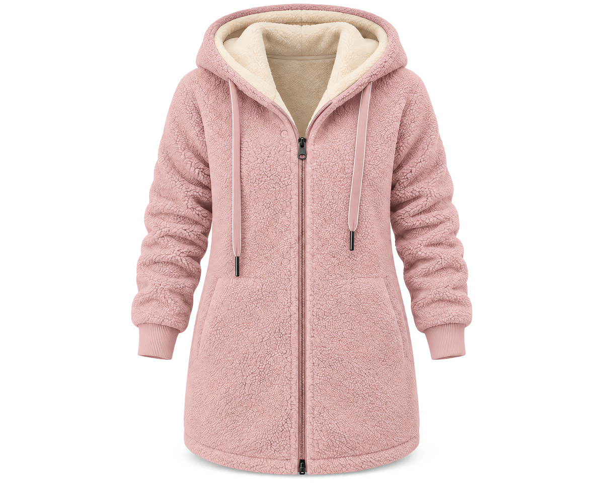 Neva - Chaqueta de Borreguito con Capucha