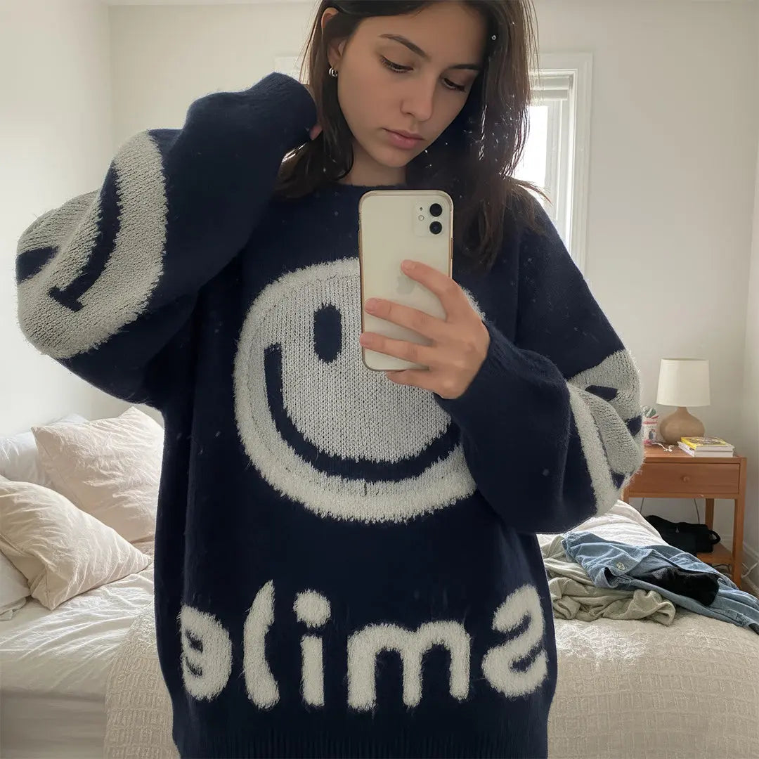 Smile - Jersey Oversize de Punto