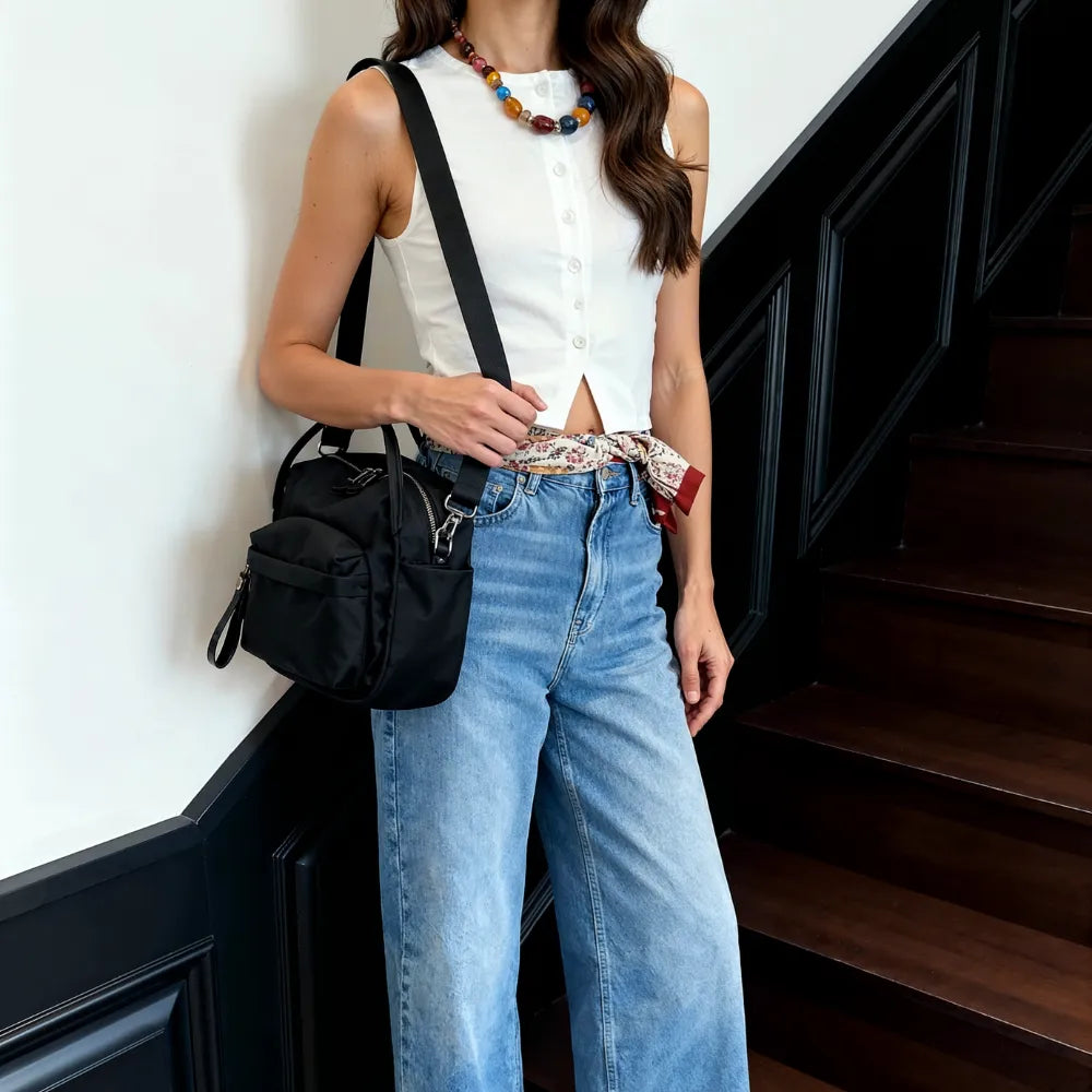Lyona - Bolso Bandolera de Nailon