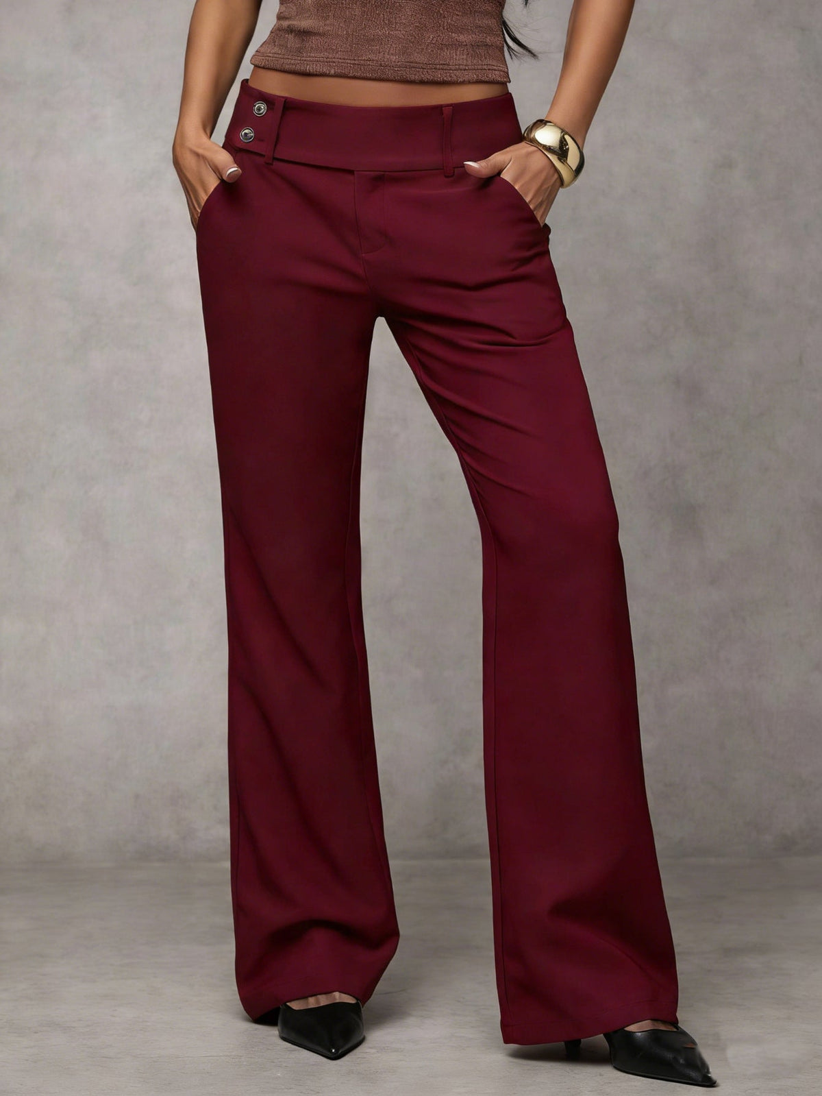Elba - Pantalón Ancho de Talle Alto