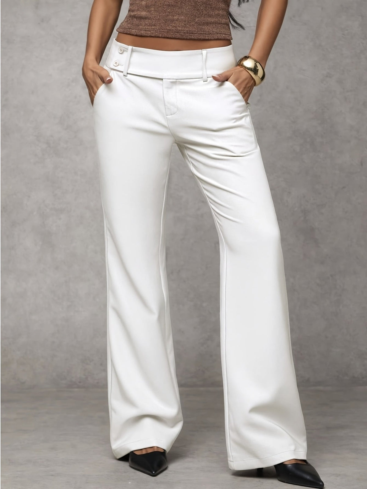 Elba - Pantalón Ancho de Talle Alto