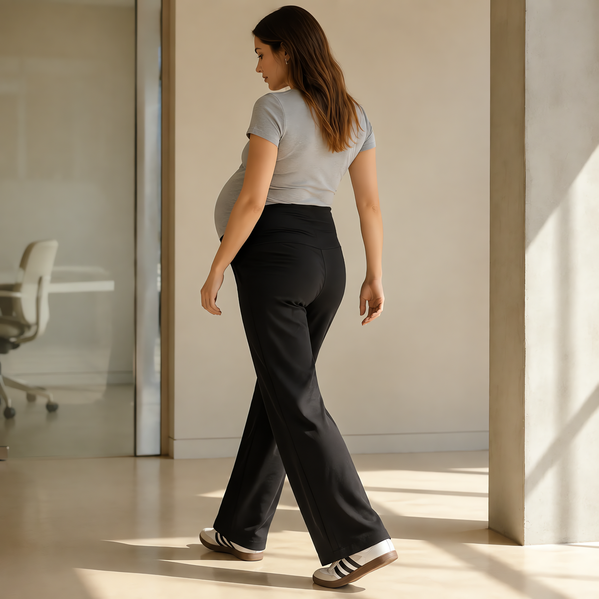 Pantalones Premamá Wide Leg