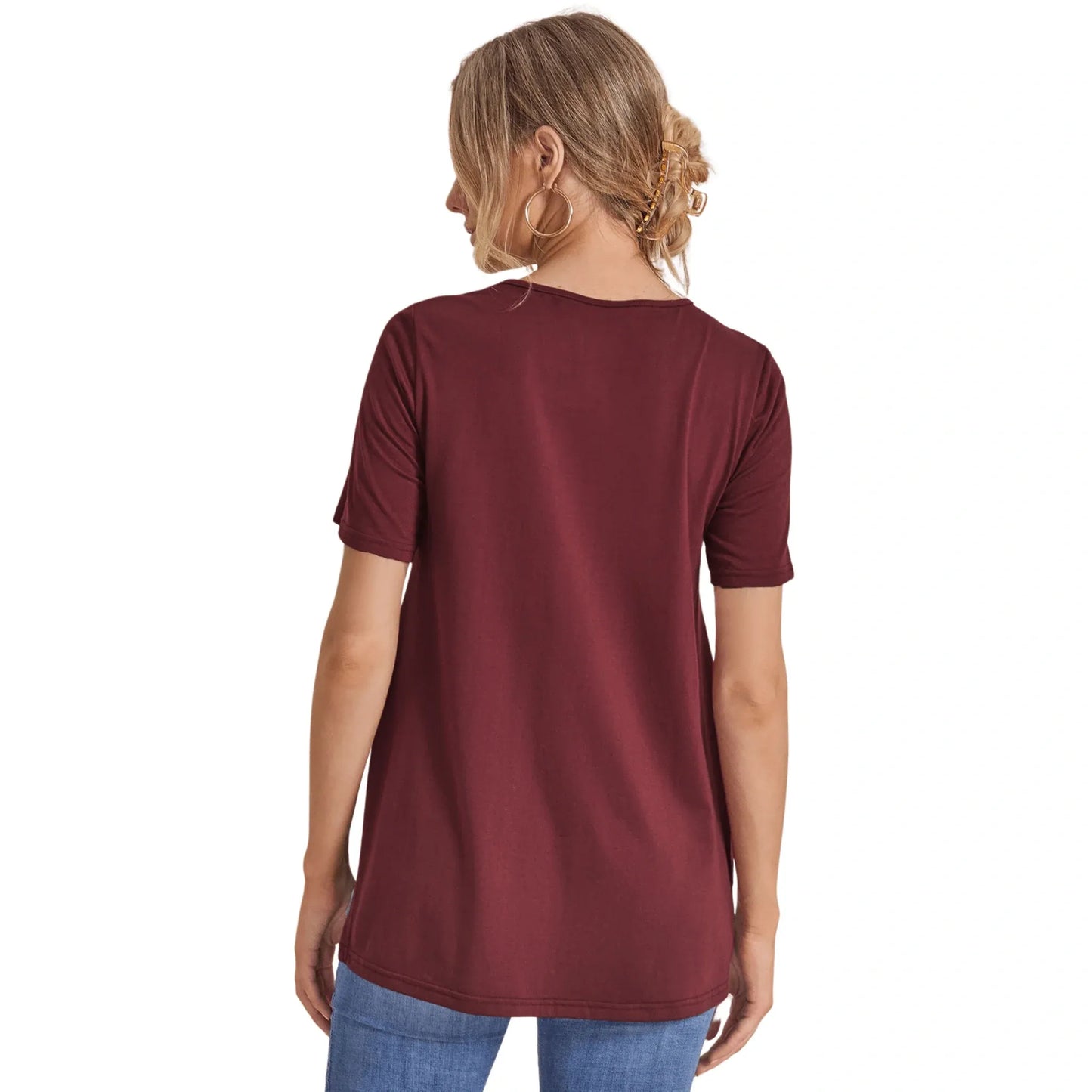 Camiseta Premamá Túnica de Manga Corta