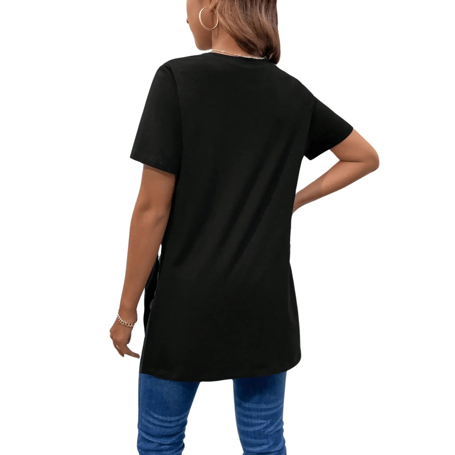 Camiseta Premamá Túnica de Manga Corta