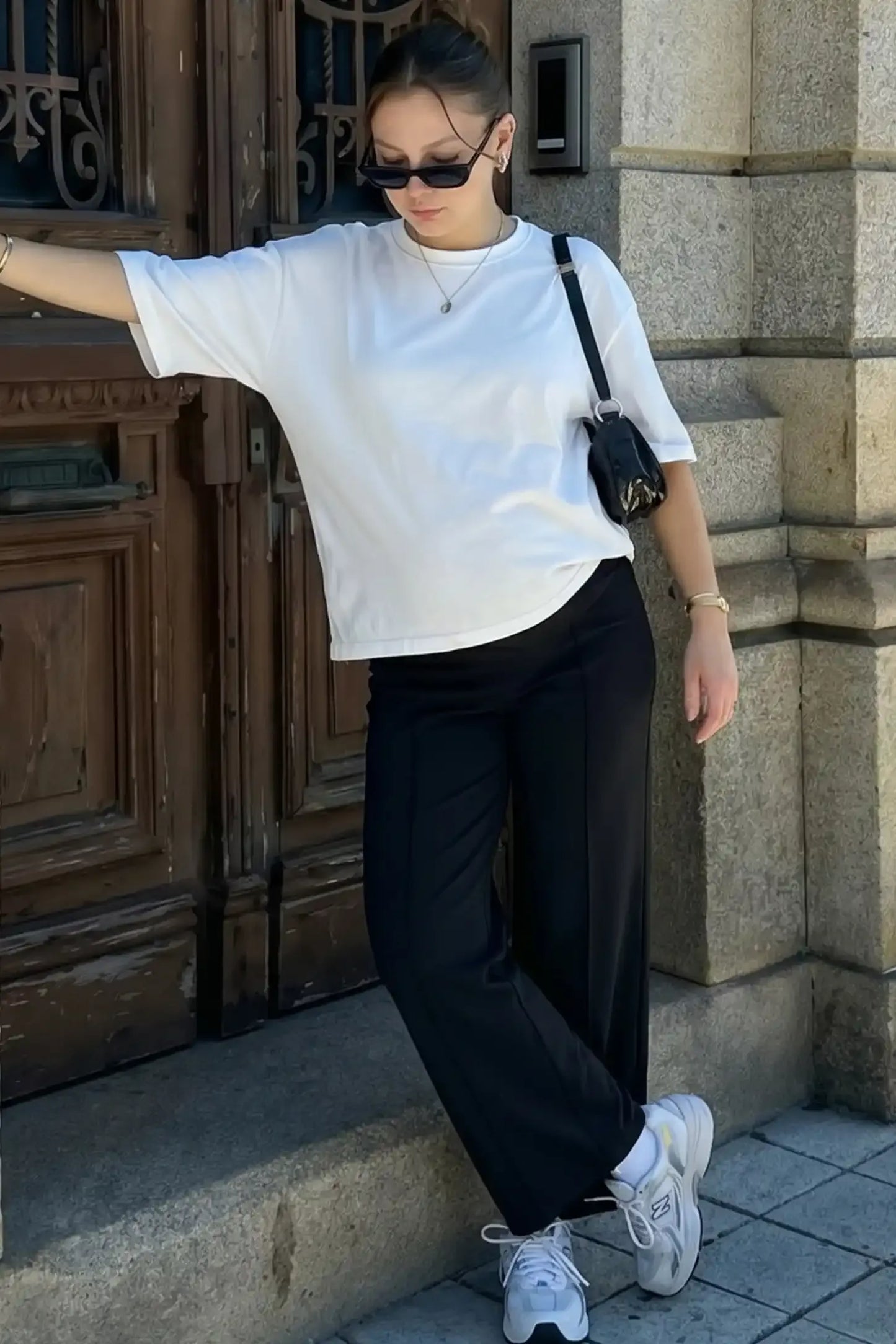 Pantalones Premamá Wide Leg