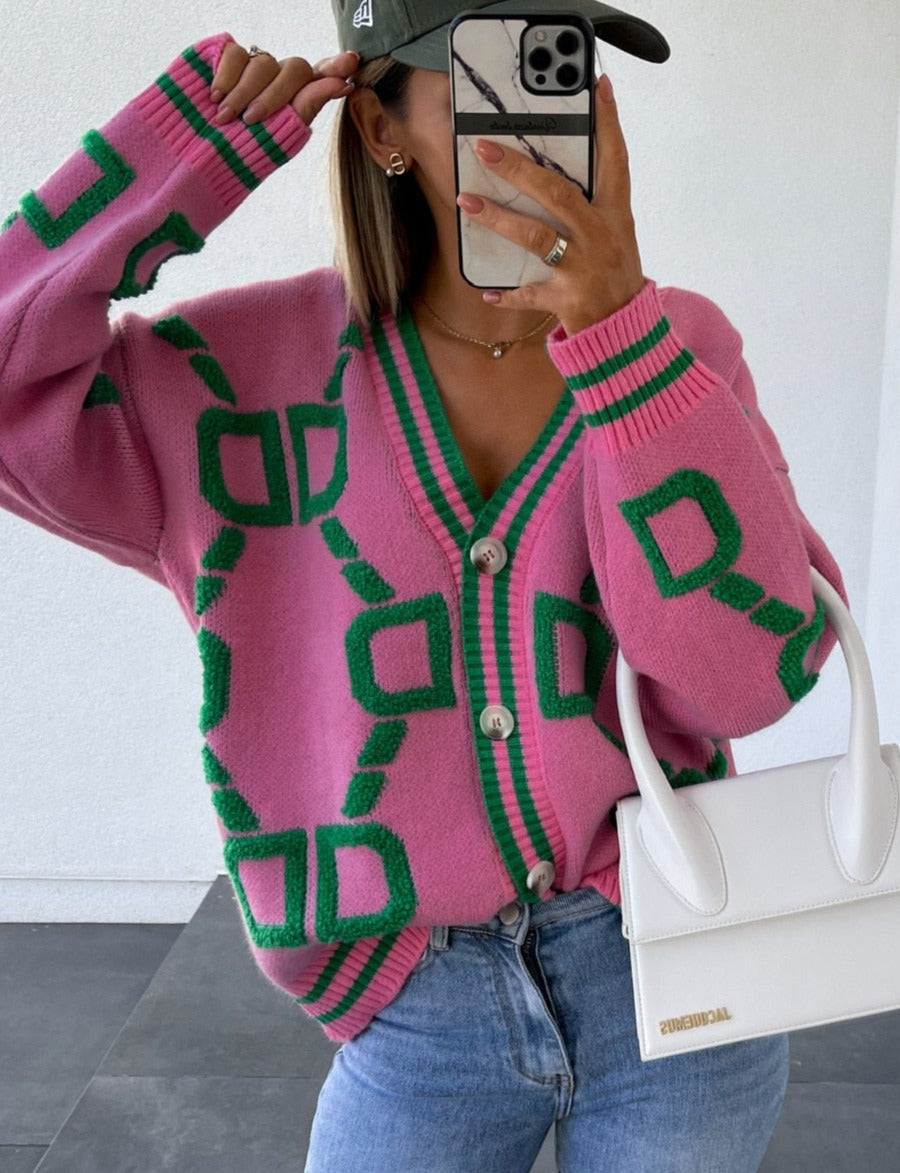 Viola - Cárdigan Oversize de Punto